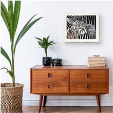 Charger l'image dans la galerie, Tableau cadre blanc Zebr'ArtCJs