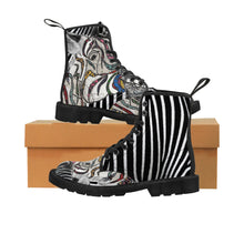 Charger l'image dans la galerie, Zebr'ArtCJs : Bottines femme
