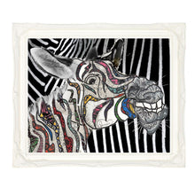 Charger l&#39;image dans la galerie, Tableau cadre blanc Zebr&#39;ArtCJs
