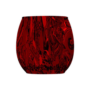 Pacific Red Black : Bougeoir en verre