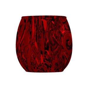 Pacific Red Black : Bougeoir en verre