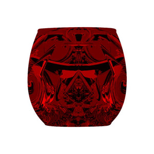 Pacific Red Black : Bougeoir en verre